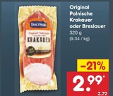 Original Polnische Krakauer  im aktuellen Netto Marken-Discount Prospekt für 2,99 €