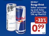 Energy-Drink im Angebot bei ALDI SÜD in Viersen Energy-Drink Angebote von Red Bull bei ALDI SÜD Viersen für 0,99 €