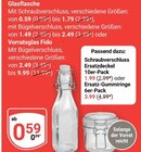 Glasflasche mit Schraubverschluss Angebote bei GLOBUS Gera für 0,59 €