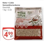 Sonnenblumenkerne im Angebot bei GLOBUS in Oberhausen Sonnenblumenkerne Angebote von Natur + Liebe bei GLOBUS Oberhausen für 4,99 €