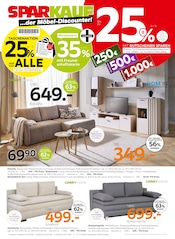 Couch im Sparkauf Prospekt in Heilbronn Aktueller Sparkauf Prospekt mit Couch, "...der Möbel-Discounter!", Seite 1