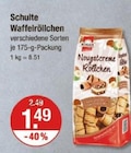 Waffelröllchen von Schulte im aktuellen V-Markt Prospekt für 1,49 €