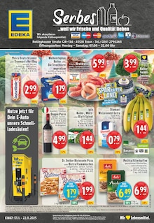 EDEKA Prospekt der Woche "Aktuelle Angebote" Seite 1, 17.11.2025 bis 22.11.2025 für Essen Aktueller EDEKA Prospekt "Aktuelle Angebote" Seite 1 von 24 Seiten für Essen