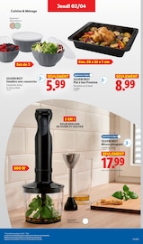 Promos Mixeur dans le catalogue "Joyeuses Pâques !" de Lidl Mixeur en promo dans le catalogue Lidl à la page 37