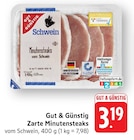 Zarte Minutensteaks bei EDEKA im Eppelheim Prospekt für 3,19 €