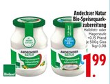 Bio-Speisequarkzubereitung Halbfettstufe Angebote von Andechser Natur bei EDEKA Ingolstadt für 1,99 €
