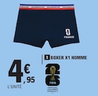 Boxer X1 Homme - FIFA - E.Leclerc Boxer X1 Homme - FIFA à 4,95 € dans le catalogue E.Leclerc