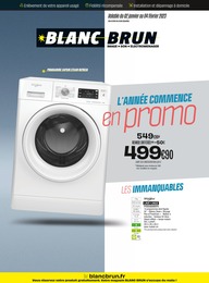 Prospectus Blanc Brun "L'année commence en promo", 8 pages, 02/01/2023 - 04/02/2023