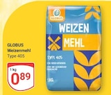 Weizenmehl im Angebot bei GLOBUS in Rostock Weizenmehl Angebote von GLOBUS bei GLOBUS Rostock für 0,89 €