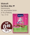 Vitakraft im V-Markt Prospekt Cat Stick Mini von Vitakraft im aktuellen V-Markt Prospekt für 0,49 €