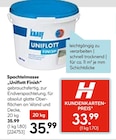 Spachtelmasse „Uniflott Finish“ im aktuellen Hellweg Prospekt