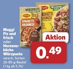 Fix und frisch Spaghetti Bolognese Angebote von Maggi bei combi Rheine für 0,49 €