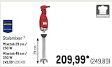 Stabmixer Mixstab 29 cm / 250 W Angebote von Metro Professional bei METRO Sankt Augustin für 249,89 €