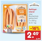 Netto Marken-Discount Mainhardt - Geflügelwiener Angebot im Prospekt Geflügelwiener bei Netto Marken-Discount im Mainhardt Prospekt für 2,49 €