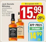 Whiskey im Angebot bei WEZ in Minden Whiskey Angebote von Jack Daniels bei WEZ Minden für 14,99 €