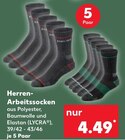 Herren-Arbeitssocken im Angebot bei Kaufland in Rastatt Herren-Arbeitssocken Angebote bei Kaufland Rastatt für 4,49 €