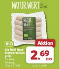 Aktuelle Bratwurst Angebote bei combi in Hannover Aktuelles Bio Mini Rostbratwürstchen grob Angebot bei combi in Hannover ab 2,69 €
