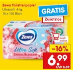Toilettenpapier Ultrasoft Angebote von Zewa bei Netto Marken-Discount Moers für 6,99 €