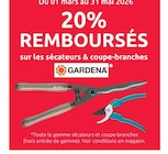 Promo 20% remboursés sur les sécateurs & coupe-branches GARDENA à  dans le catalogue Mr.Bricolage à Wissembourg