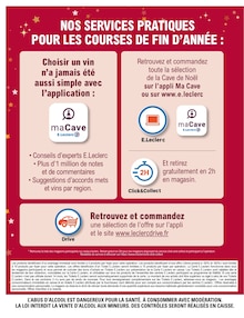 Catalogue E.Leclerc de la semaine "SPÉCIAL CAVE DE NOËL à prix E.LECLERC" avec 16 pages, valide du 09/12/2025 au 20/12/2025 pour Ajaccio et alentours Prospectus E.Leclerc de la semaine "SPÉCIAL CAVE DE NOËL à prix E.LECLERC" avec 16 pages, valide du 09/12/2025 au 20/12/2025 pour Ajaccio et alentours