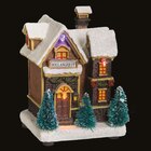 Village de Noël Maison à pile 3 à LED 10x7x11,5cm en promo chez Maxi Bazar Antony à 7,99 €