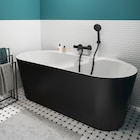 Baignoire semi-ilot noire "belline" - Brico Dépôt à Nanterre Baignoire semi-ilot noire "belline" en promo chez Brico Dépôt Nanterre à 849,00 €