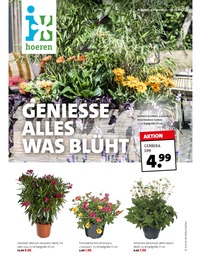 Hoeren Gartencenter Prospekt für Voerde (Niederrhein): GENIESSE ALLES WAS BLÜHT, 4 Seiten, 21.05.2022 - 28.05.2022