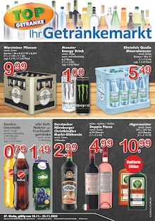 Energydrink im TOP Getränke Prospekt "Aktuelle Angebote" mit 4 Seiten (Krefeld)