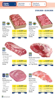 Rindfleisch im METRO Prospekt "Wochenangebote" mit 54 Seiten (Heilbronn)