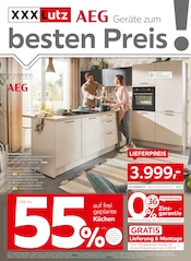 Aktueller XXXLutz Möbelhäuser Möbel & Einrichtung Prospekt in Breitenbach und Umgebung, "AEG Geräte zum kleinen Preis!" mit 16 Seiten, 20.05.2024 - 02.06.2024
