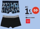 Boxer Homme - TISSAIA BASICS en promo chez E.Leclerc Reims à 1,90 €