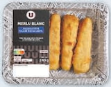 Aiguillette de merlu fish & chips - U - Hyper U à Dreux Aiguillette de merlu fish & chips - U en promo chez Hyper U Dreux à 2,96 €