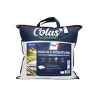 Oreiller en percale de coton - COLAS NORMAND en promo chez Carrefour Vanves à 9,99 €