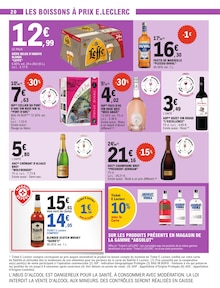 Promo Absolut Vodka dans le catalogue E.Leclerc du moment à la page 20