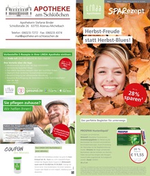 LINDA Premiumapotheke Prospekt für Alzenau: "Aktuelle Angebote", 3 Seiten, 01.10.2025 - 31.10.2025