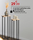 Lot de 2 sellettes Loka en promo chez Maxi Bazar Lot de 2 sellettes Loka dans le catalogue Maxi Bazar