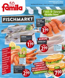 Lachs im famila Nordost Prospekt "Fischmarkt" mit 2 Seiten (Kiel)