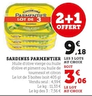 Sardines - PARMENTIER en promo chez Super U Versailles à 9,18 €