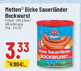 Trinkgut Castrop-Rauxel - Dicke Sauerländer Bockwurst Angebot im Prospekt Dicke Sauerländer Bockwurst bei Trinkgut im Castrop-Rauxel Prospekt für 3,33 €