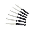 Lot de 6 couteaux à steak - SIMPL en promo chez Carrefour Market Lot de 6 couteaux à steak - SIMPL dans le catalogue Carrefour Market