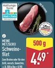 Schweinefilet Angebote von Meine Metzgerei bei ALDI Nord Goslar für 4,49 €
