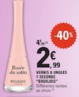 Vernis à Ongles 1 Seconde - BOURJOIX à 2,99 € dans le catalogue E.Leclerc