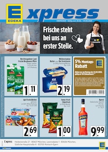 EDEKA Prospekt Frische steht bei uns an erster Stelle. mit  Seiten in Jachenau und Umgebung