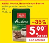 Kaffee Auslese, Harmonie oder Barista bei Netto Marken-Discount im Prospekt "" für 5,99 €