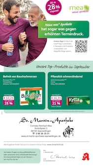 Aktueller mea - meine apotheke Prospekt "Unsere September-Angebote" Seite 1 von 4 Seiten für Saarwellingen