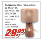 Tischleuchte Straw Angebote bei Möbel AS Rottenburg für 29,95 €