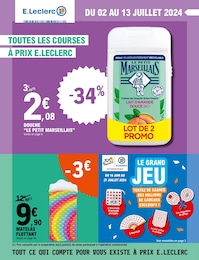 Catalogue Supermarchés E.Leclerc en cours à Bastia et alentours, Toutes les courses à prix E. Leclerc, 52 pages, 02/07/2024 - 13/07/2024