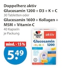 Glucosamin 1200 + D3 + K + C von Doppelherz im aktuellen V-Markt Prospekt für 5,49 €
