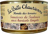 Saucisses de Toulouse aux haricots lingots cuisinées Ronde des Terroirs - LA BELLE CHAURIENNE dans le catalogue Casino Supermarchés