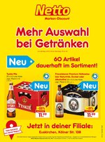 Netto Marken-Discount Prospekt "Mehr Auswahl
bei Getränken", 2 Seiten, für Euskirchen, 20.01.2020 - 25.01.2020 Netto Marken-Discount Prospekt "Mehr Auswahl
bei Getränken", 2 Seiten, für Euskirchen, 20.01.2020 - 25.01.2020